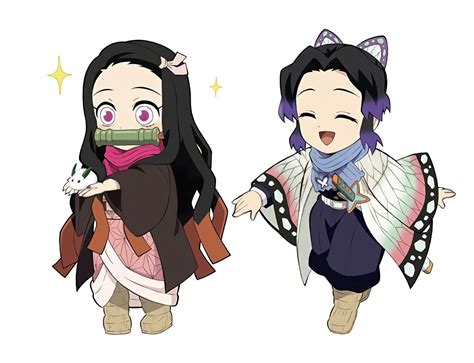 chochox nesuko|Nezuko and Shinobu (SemiDraws) .
